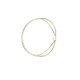 Brazalete rígido de plata chapada con oro amarillo