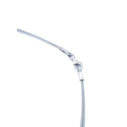 GARGANTILLA DE PLATA Y ORO CON PERLA NATURAL CULTIVADA