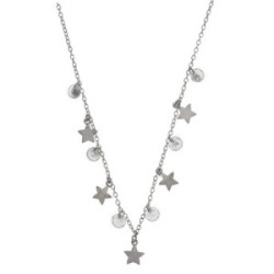 Collar de plata con circonitas blancas