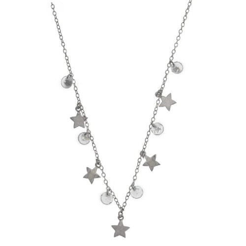 Collar de plata con circonitas blancas