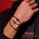 Pulsera de plata con circonitas negras y blancas