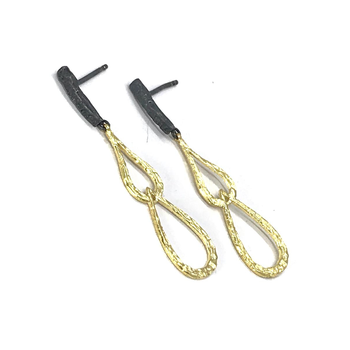 Pendientes de plata y oro
