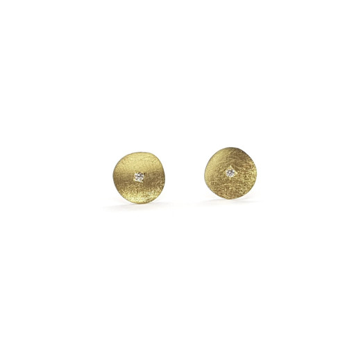Pendientes de oro amarillo y diamantes