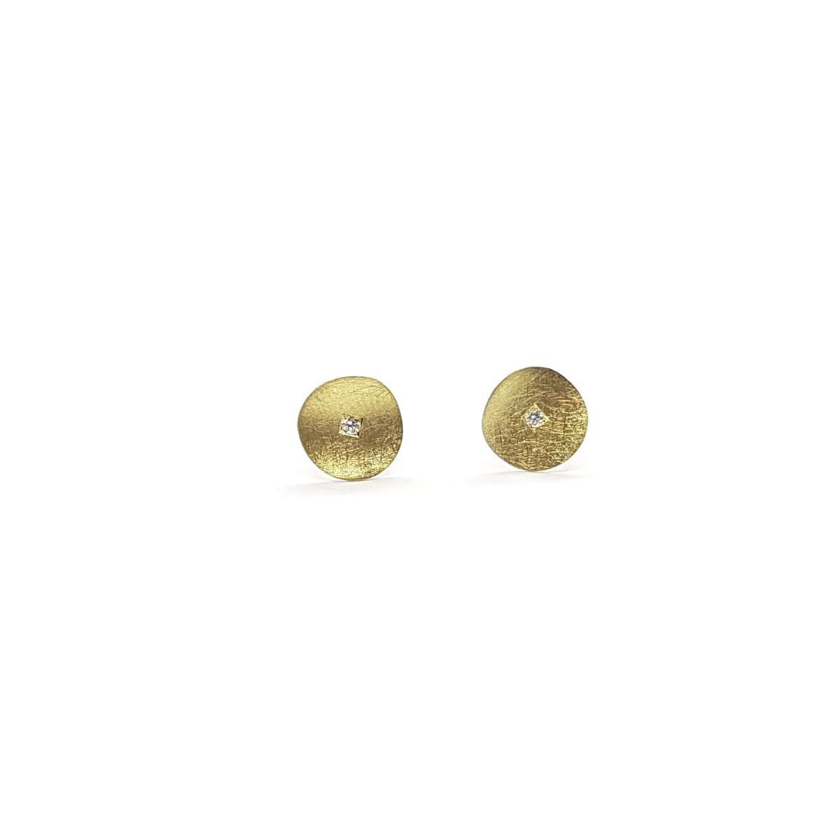 Pendientes de oro amarillo y diamantes
