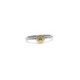 Anillo de plata y oro  con esmeralda