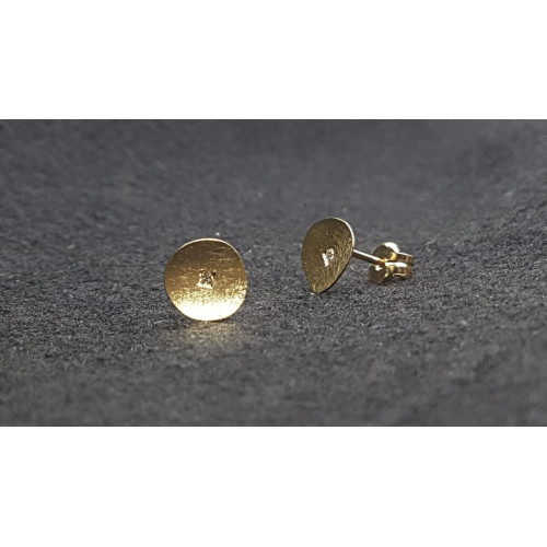 Pendientes de oro amarillo y diamantes