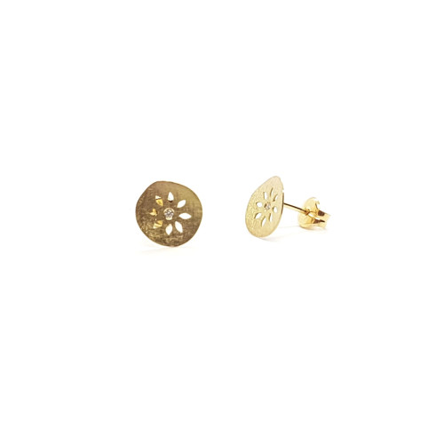 Pendientes de oro amarillo y diamantes