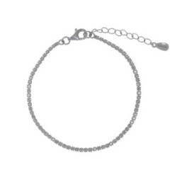 Rivière de plata con circonitas blancas
