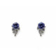 Pendientes de oro blanco con diamantes y tanzanitas