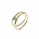 Anillo combinado con oro amarillo y oro blanco con diamante