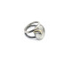 Anillo de plata y oro amarillo