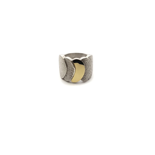 Anillo de plata y oro