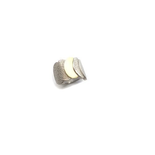 Anillo de plata y oro