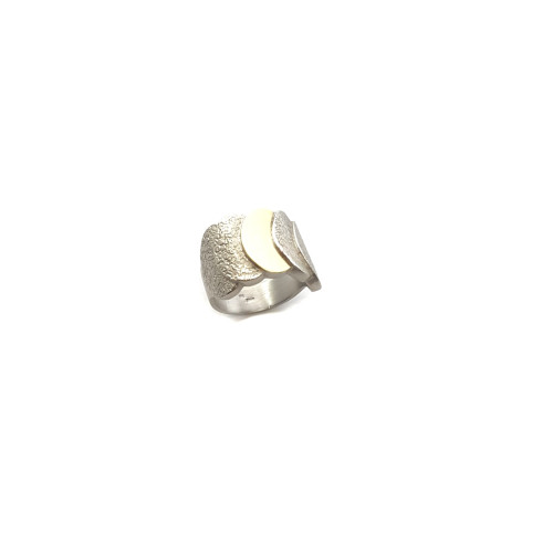 Anillo de plata y oro