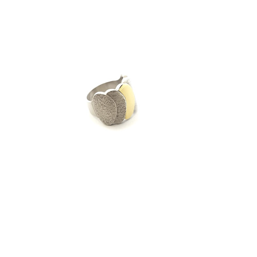 Anillo de plata y oro