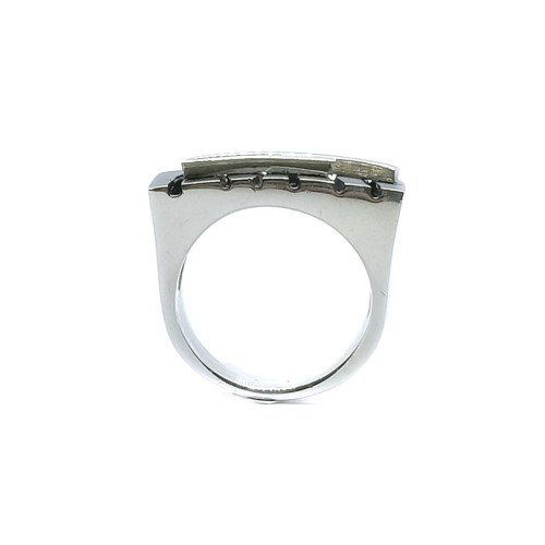 Anillo de plata y oro