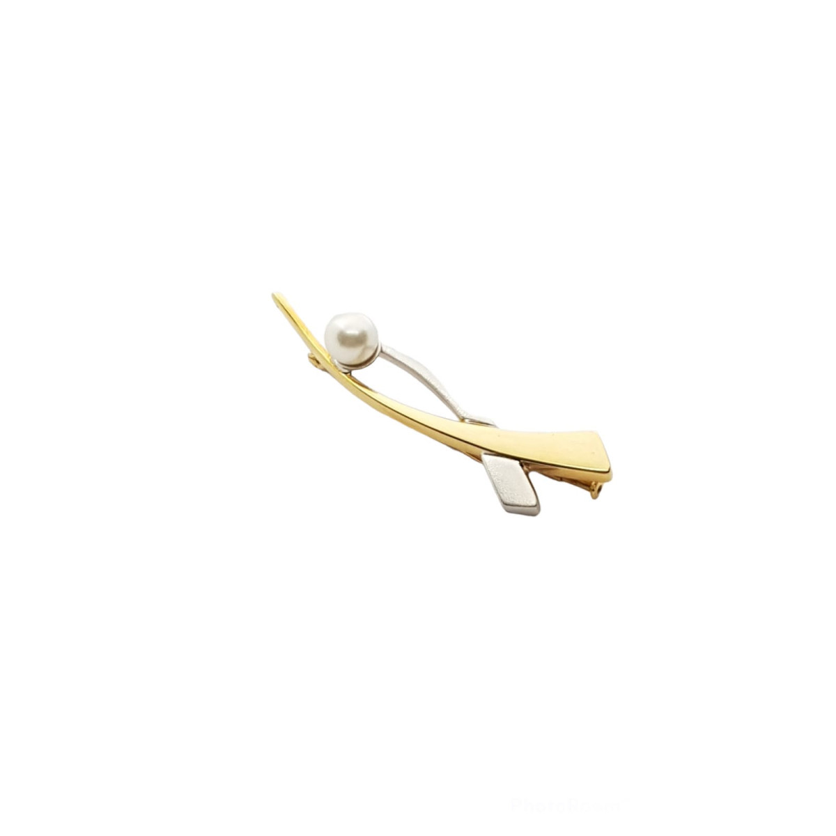 BROCHE de ORO con perla