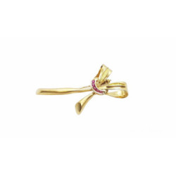 BROCHE DE ORO CON RUBÍES