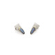 Pendientes de plata y oro amarillo con ópalo
