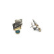 Pendientes de plata y oro amarillo con ópalo y diamantes