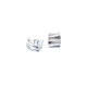 Pendientes de plata y oro con diamantes negros