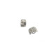Pendientes de plata y oro con diamantes
