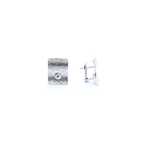 Pendientes de plata y diamantes