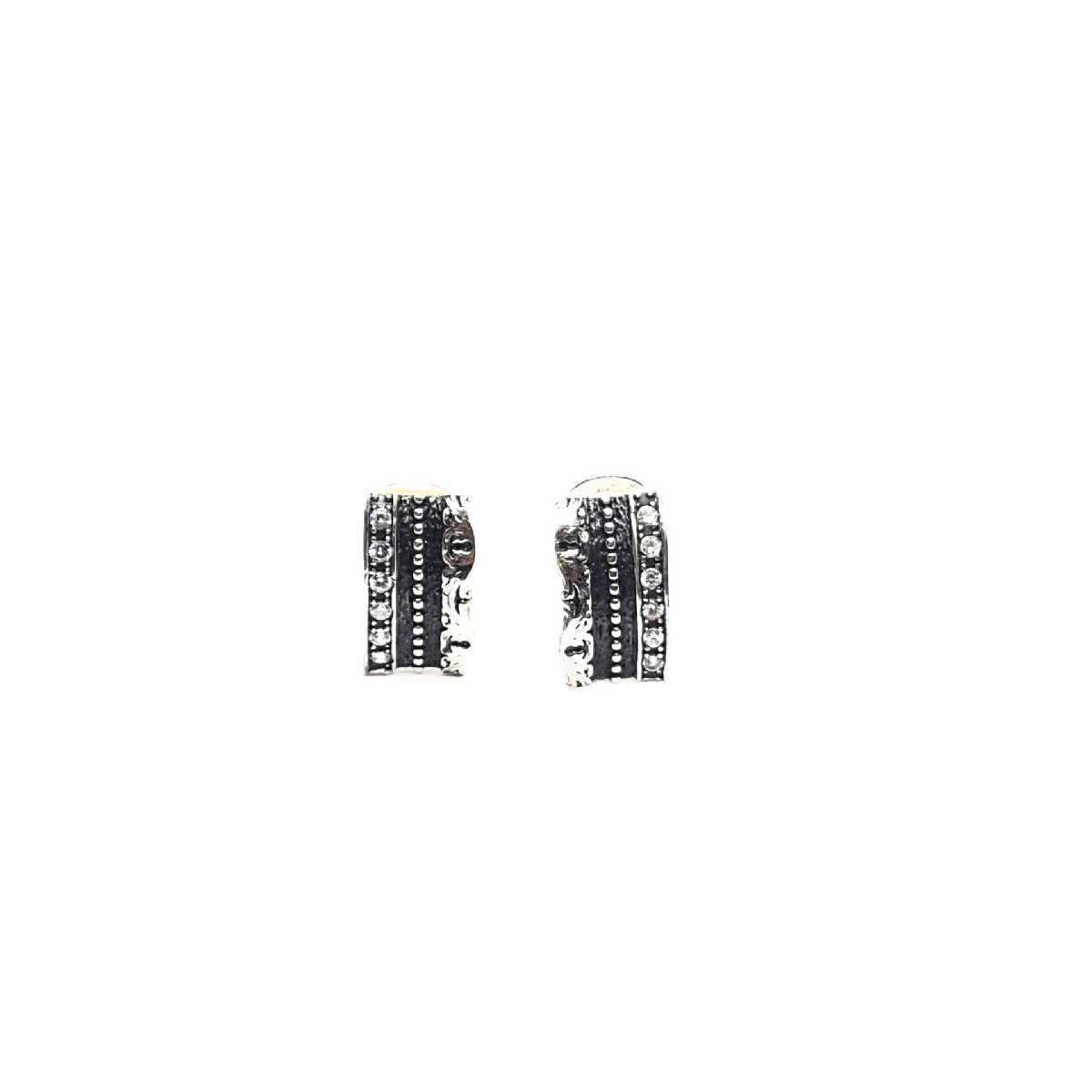 Pendientes de plata y circonitas