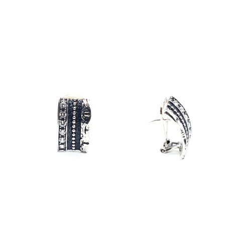 Pendientes de plata y circonitas