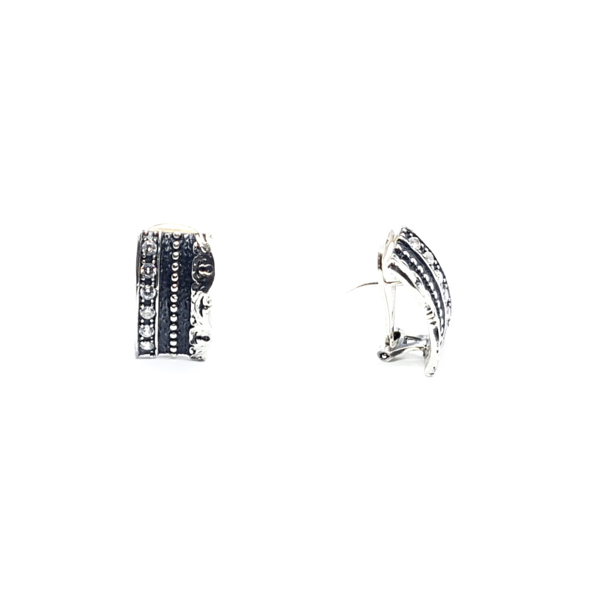 Pendientes de plata y circonitas