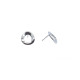 Pendientes de plata y diamantes