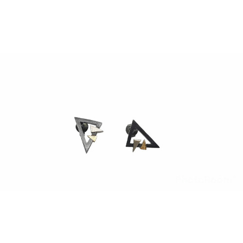 PENDIENTES DE PLATA Y ORO