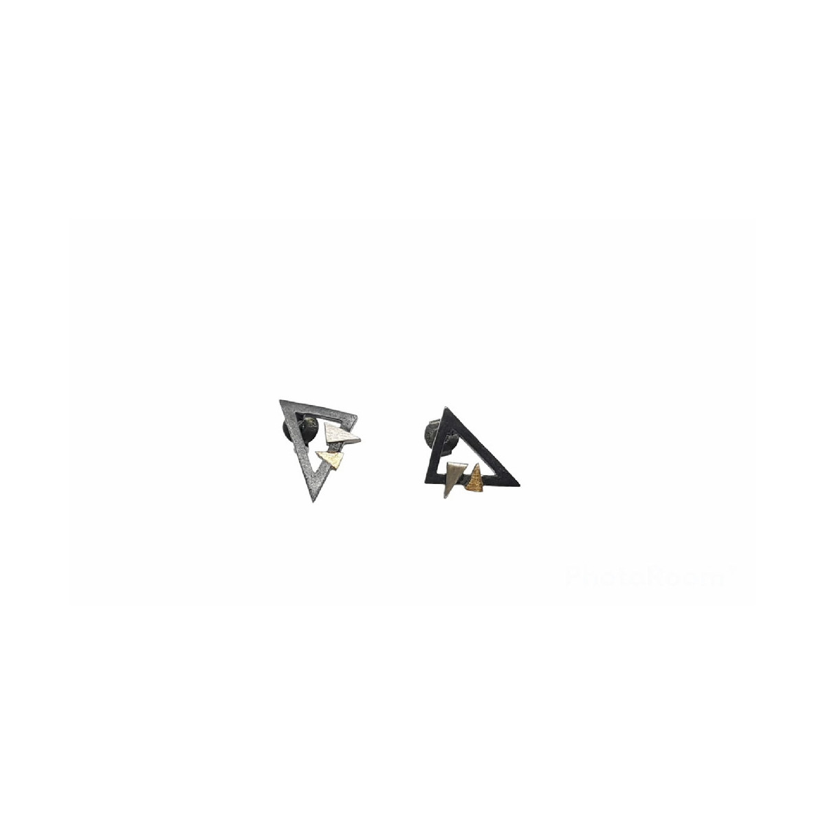 PENDIENTES DE PLATA Y ORO