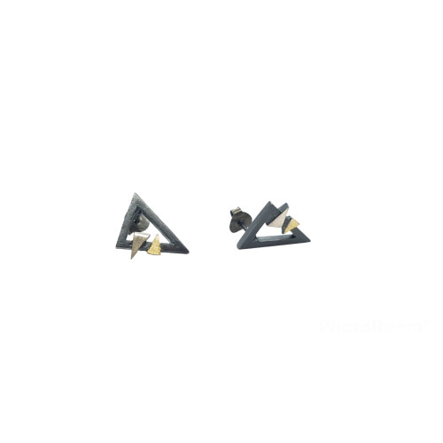 PENDIENTES DE PLATA Y ORO