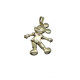 Colgante de oro amarillo de Mickey Mouse
