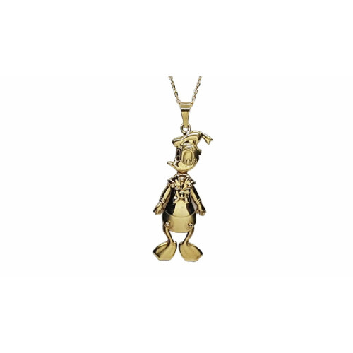 Colgante de oro amarillo del Pato Donald