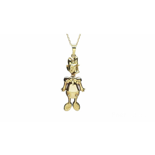 Colgante de oro amarillo de la Pata Daisy