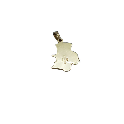 Colgante de oro amarillo del Tío Gilito