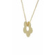 Colgante de oro amarillo con forma de flor