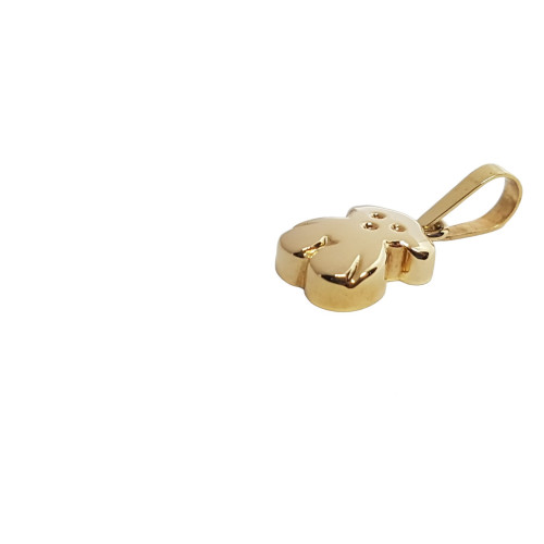 Colgante de oro amarillo con forma de oso