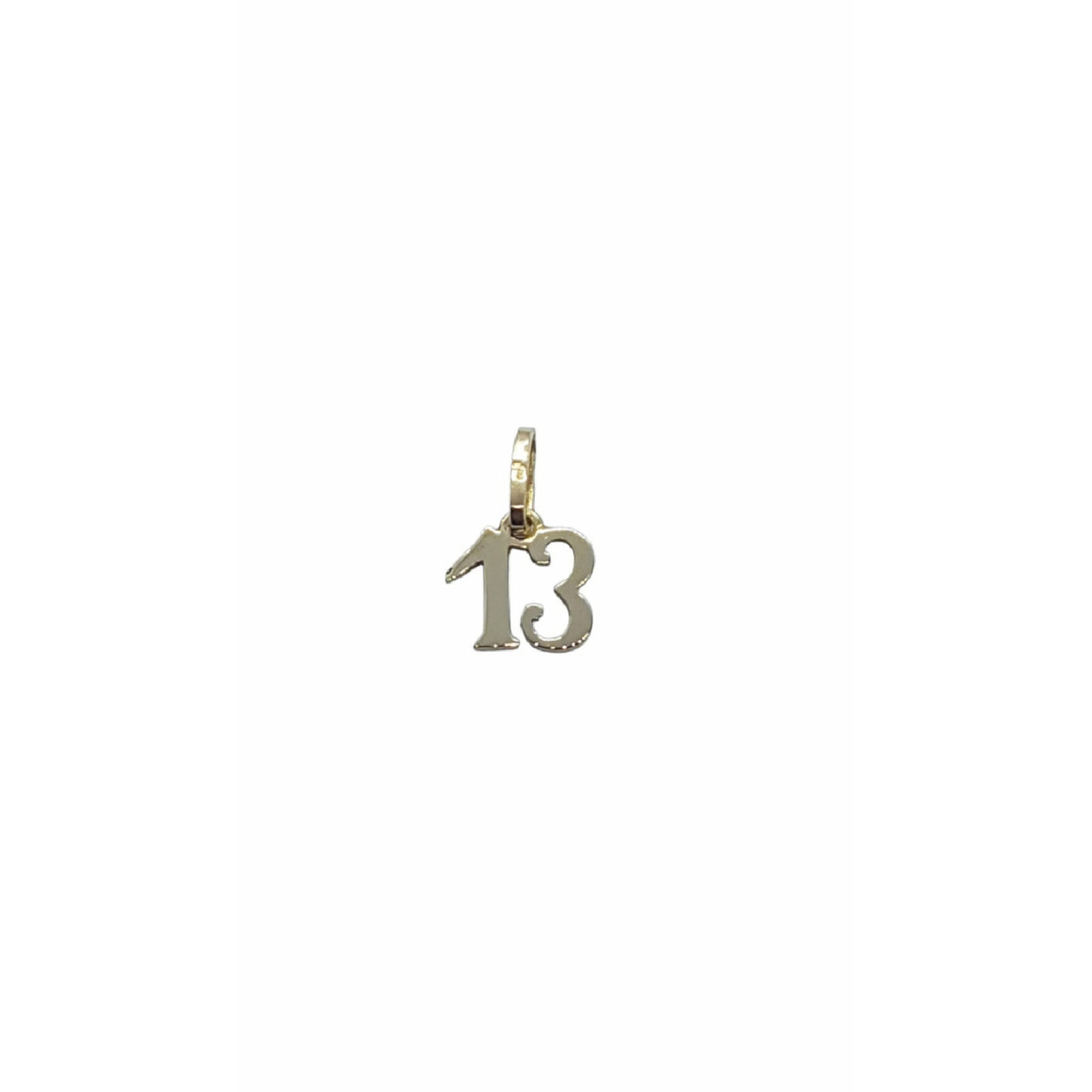 COLGANTE de oro amarillo con n.º 13