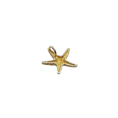 Colgante de oro amarillo con forma de estrella de mar