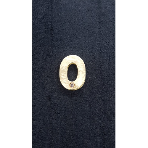 Colgante de oro amarillo y diamante Brown