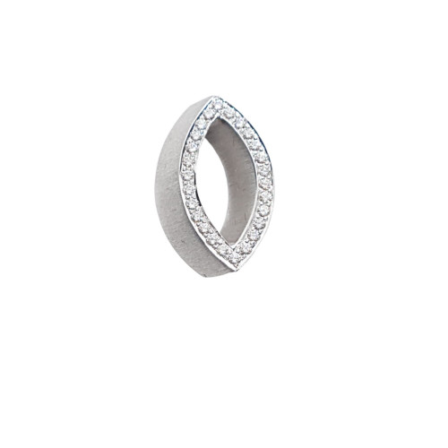 Colgante de oro blanco y diamantes