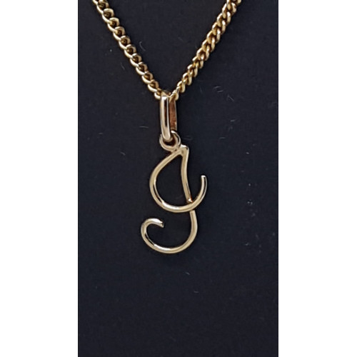 Colgante de oro amarillo - letra G