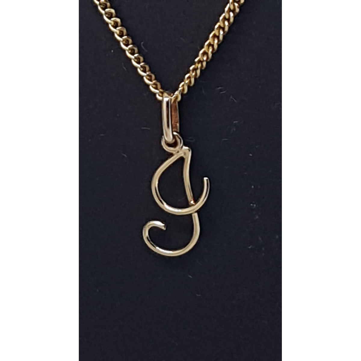 Colgante de oro amarillo - letra G