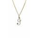 Colgante de oro amarillo con diamante - letra G