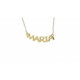 Gargantilla de oro amarillo con nombre de Maria