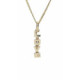 Colgante de oro amarillo, con letras articuladas y diamante natural -LOVE-
