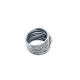 Anillo de plata con circonitas